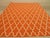 Classic Moroccan Yellow Flatweave Wool Rug. This striking piece features a bold, continuous ogee trellis pattern rendered...