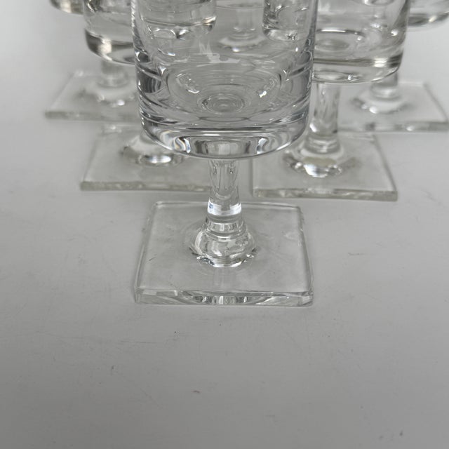 Berlin Clear Foot Wine Glass by Georg Jensen for Rosenthal Studio Line, 1960s, Set of 6 For Sale - Image 6 of 7