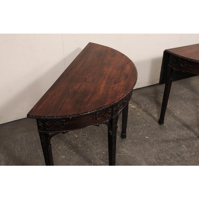 Coffee 19th Century Pair Period Regency Tables, or Single Oval For Sale - Image 8 of 13