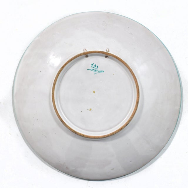 Italian Ceramic Charger Attributed to Fratelli Fanciullacci For Sale In Chicago - Image 6 of 9