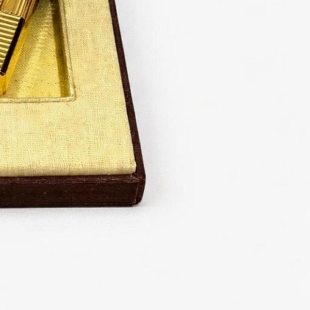 French Gold Plated Dupont Lighter For Sale - Image 5 of 6