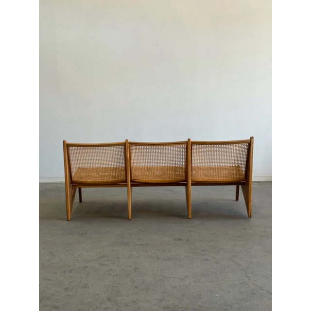 Tan France and Son Mid Century Jeanneret Kangaroo Sofa For Sale - Image 8 of 12