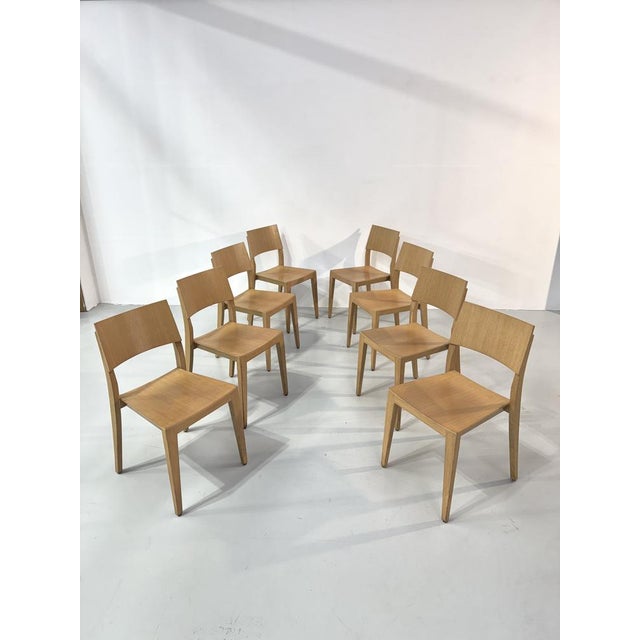Vintage Beech Dining Chairs, 1980s, Set of 8 For Sale - Image 10 of 18