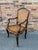 Pair of Antique French Cane Arm Chairs For Sale - Image 9 of 13
