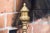 Pair of 19th Century Brass Finial Top Andirons For Sale - Image 4 of 7