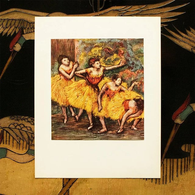 Portraiture 1950s After Edgar Degas "Four Dancers", First Edition Full-Color Vintage Print For Sale - Image 3 of 8