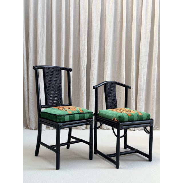 Desk Set with Jokhang Tiger Velvet Cushions from Gasparucci Italo, Italy, 1970s, Set of 3 For Sale - Image 10 of 14