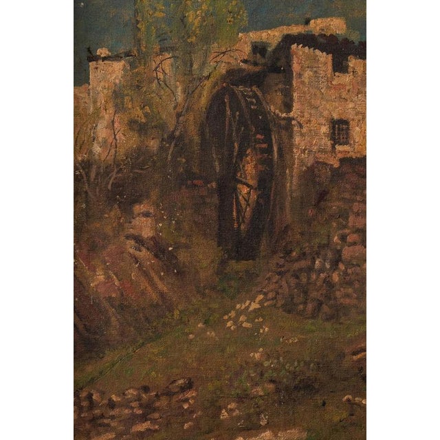 Fernand Combes, The Mill, Early 20th Century, Oil Painting on Canvas For Sale - Image 5 of 11