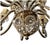 Gilt Iron and Crystal Beaded Chandelier, Belle Époque Style For Sale In Tampa - Image 6 of 7