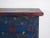 Wood Antique Navy Blue Trunk with Floral Details, 1920s For Sale - Image 7 of 12