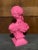 Late 20th Century Custom Pink Gloss Lacquer Finish Figural Bust of an Ancient Woman For Sale - Image 4 of 5
