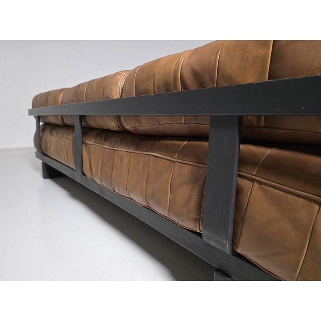 Brown DS-80 Daybed in Cognac Leather from De Sede, 1970s For Sale - Image 8 of 10