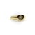 Metal 1990s 14k Gold Heart Signet Ring With Heart-Shaped Diamond, Size 6.5 For Sale - Image 7 of 11