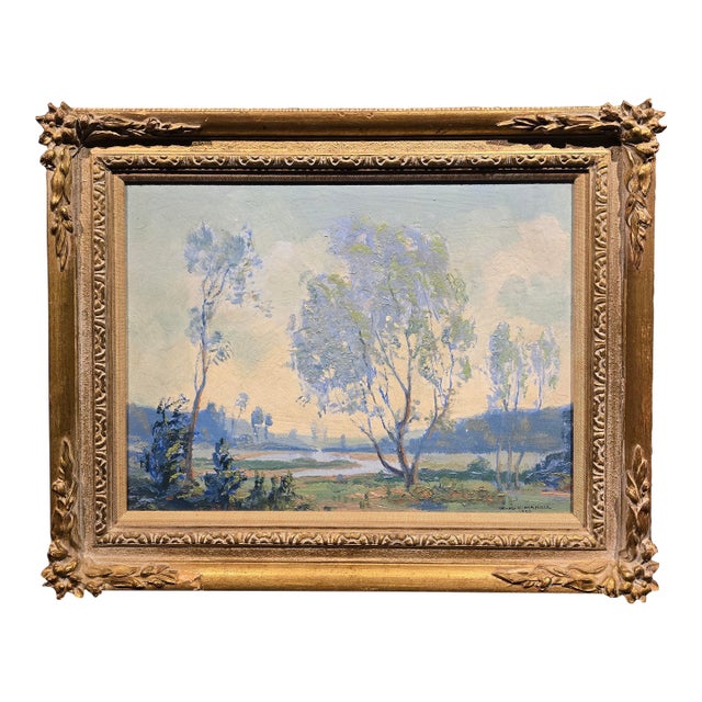 Atmospheric 1920 Impressionist Landscape by Irving K. Manoir For Sale