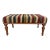 Hand Woven Kilim Rug Upholstered Bench For Sale