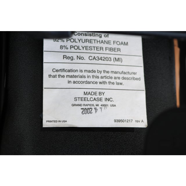 Steelcase Leap Coach Limited Edition Ergonomic Desk Chair in Camel Tan Leather For Sale - Image 18 of 18
