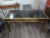 Mastercraft Iconic Mastercraft Brass Desk With Black Leather Top For Sale - Image 4 of 12