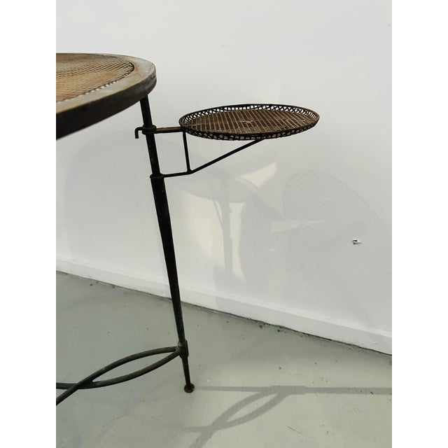 1950s Mario Papperzini for Salterini Garden Dining Table With Drink Holders Italy Rare! Attributed For Sale In Los Angeles - Image 6 of 13