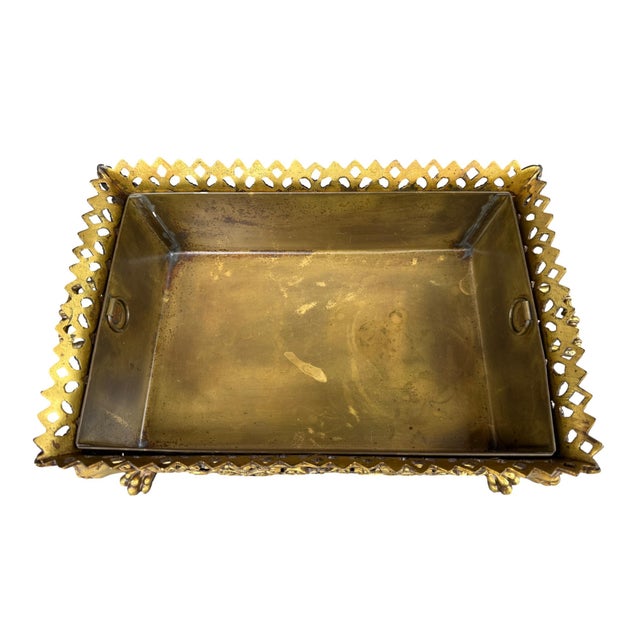 Gilt Bronze Centerpiece Planter, 1920s For Sale - Image 6 of 11