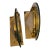1980s Art Deco Brass and Glass Wall Sconces - a Pair For Sale