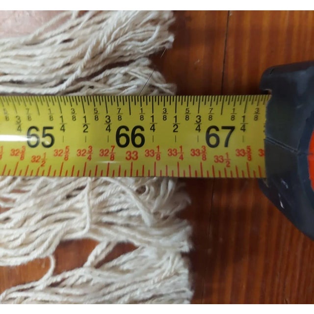 Late 20th Century Fishnet Boho Crochet Tied Knotted Tassels Throw For Sale - Image 11 of 12