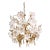 Murano Style Chandelier White Flowers, 1970 For Sale