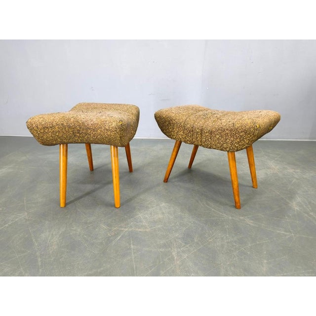 Mid-Century Modern Czech Stools, 1960s, Set of 2 For Sale - Image 9 of 11