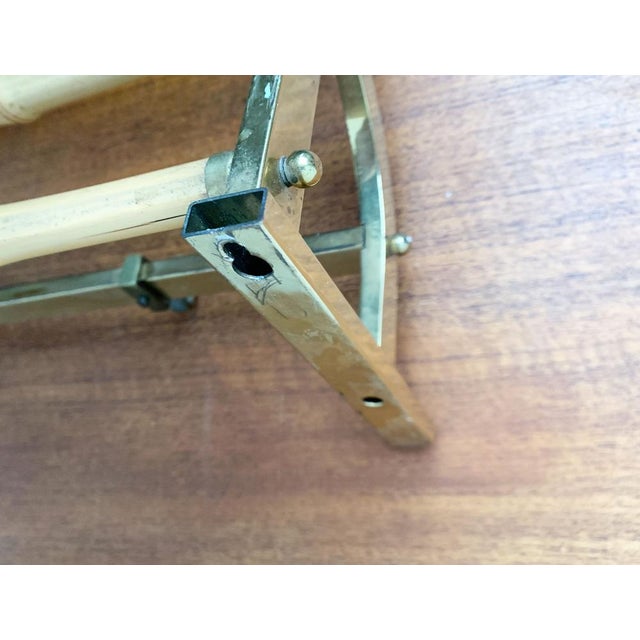 Metal and Bamboo Coat Rack, 1960s For Sale - Image 5 of 18
