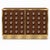 Italian made-to-order dry bar in a rich chocolate-brown finish, combining 40 clear murano glass spheres—twenty on each...
