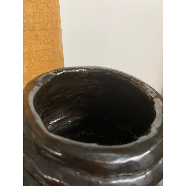 Vintage Coiled Studio Art Pottery Vessel For Sale - Image 4 of 5