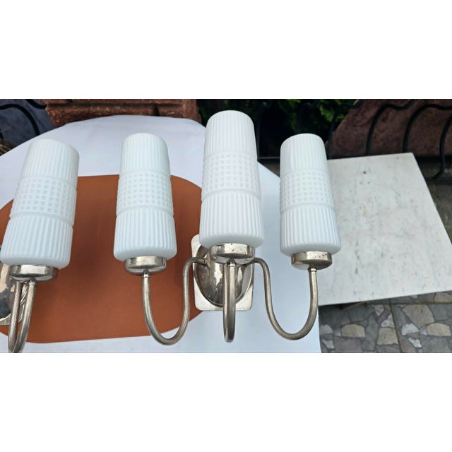1970s Triple Wall Lamp from Zabrze, 1970s For Sale - Image 5 of 12