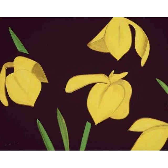 Alex Katz, Yellow Flags on Brown, 2023, Handsigned and Limited Print, Framed For Sale - Image 10 of 10