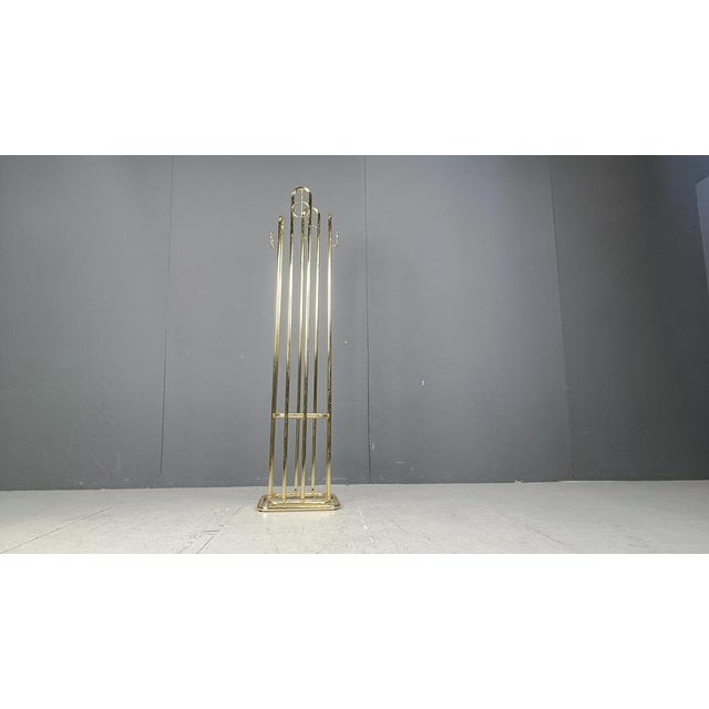 Vintage Modernist Brass Coat Stand, 1970s For Sale - Image 4 of 11