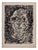 André Cottavoz, Female Face, Lithograph For Sale