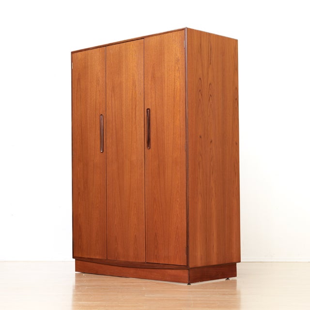 Mid Century Teak Triple Armoire by Vb Wilkins for G Plan For Sale In Los Angeles - Image 6 of 10