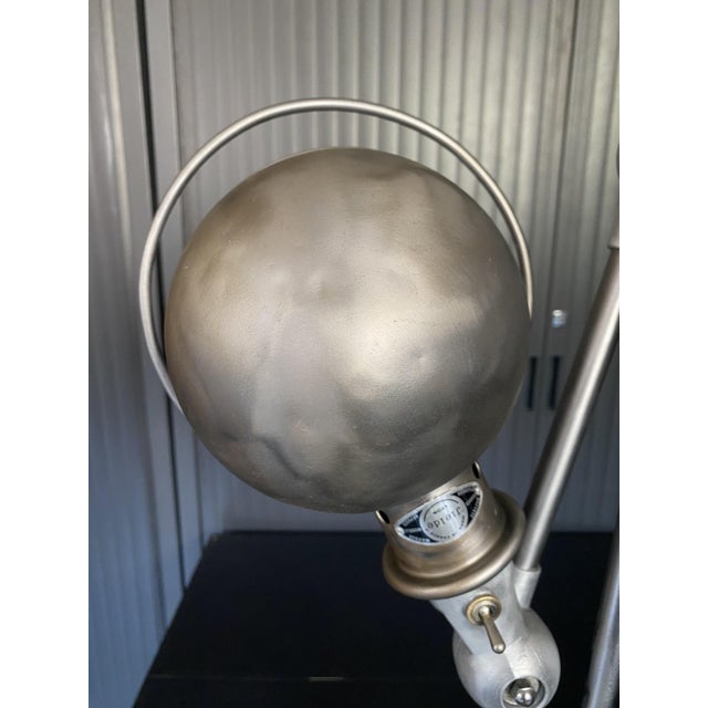 Vintage Two-Arm Lamp with Matte Clear Varnish by Jean-Louis Domecq for Jieldé, 1950s For Sale - Image 18 of 18
