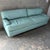 Vintage Postmodern Teal Leather Sofa by Directional Furniture. Circa 1980s. For Sale In Miami - Image 6 of 18