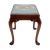 Brown American Queen Anne Style Slip Seat Mahogany Stool, 1900-50 For Sale - Image 8 of 13