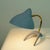 Metal Mid-Century Blue and Brass Crowfoot Table Lamp from Cosack, Germany, 1950s For Sale - Image 7 of 11