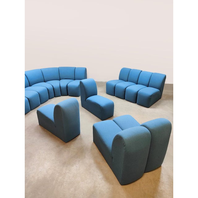 Vintage Dutch Mississippi Modular Sofa by Pierre Paulin for Artifort, 1970s, Set of 15 For Sale - Image 8 of 15