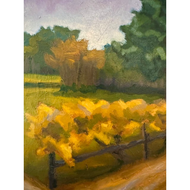 This landscape oil painting on wood panel was painted en plein aire (in the open air, onsite) at Historic Tuckahoe in...