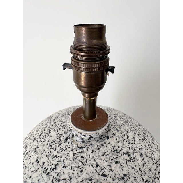 Metal Tall Postmodern Ceramic Lamp, Italy, 1980s For Sale - Image 7 of 15
