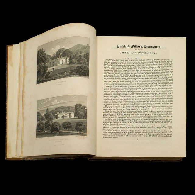 1829's 2 Antique Books, Jones' View of Seats Mansions & Noblemen For Sale - Image 9 of 12