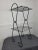 1960s Mid-Century Modern Black Metal Telephone Stand For Sale - Image 9 of 9