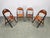 Set of four Bauhaus folding side chairs model B751, produced by Ligna in Czechoslovakia during the 1930s, following the...
