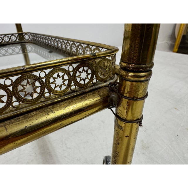French Brass Drinks Trolley, 1960s For Sale - Image 17 of 18