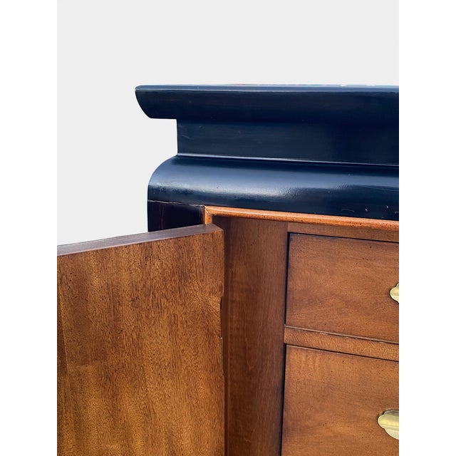 Vintage Chin Hua Asian Hollywood Regency Burled Credenza Sideboard for Century Furniture For Sale - Image 14 of 14