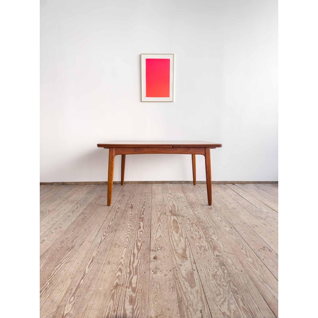 Mid-Century Modern Danish Dining Table in Teak For Sale - Image 17 of 18