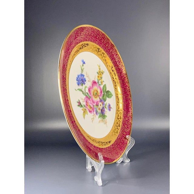 Large Porcelain Plate from R.S. Limoges, France, 1900-1920 For Sale - Image 9 of 12
