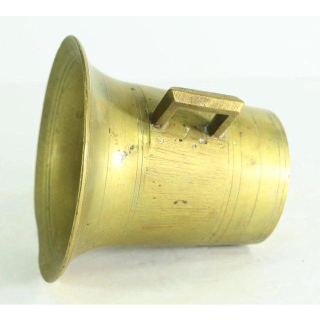 Metal 19th Century Apothecary Mortar and Pestle Set, Heavy Solid Bronze/Brass For Sale - Image 7 of 12